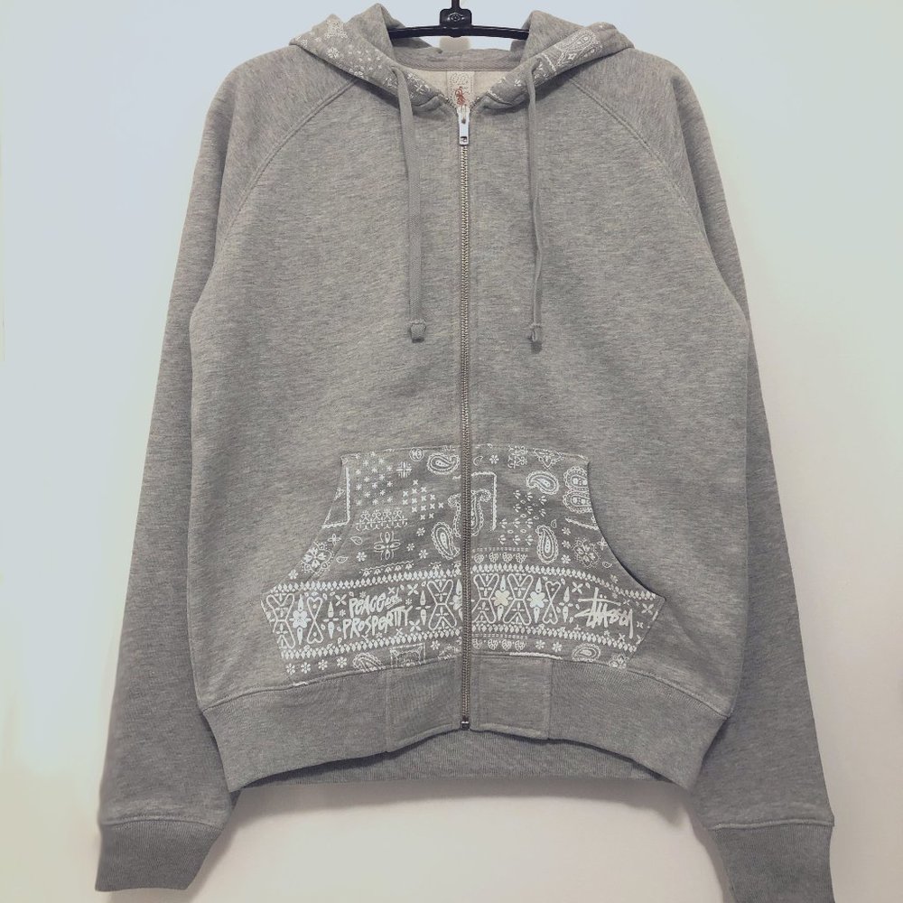 Stussy Girls Bandito Hoodie – Grey Heather Size M
